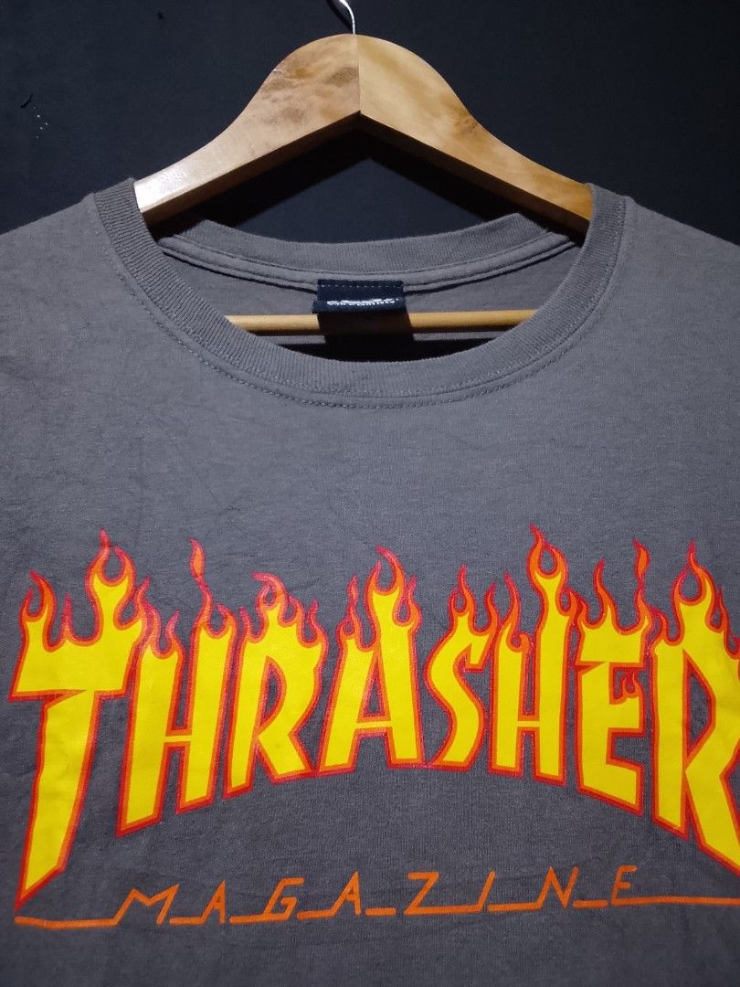 THRASHER (Category: Activewear) located in Talakag. Submitted by pang_uran (Listing ID 1460601327, Image 2). Description: 21.5 width 28 length excellent condition 9.5 color rate minor hairlines.