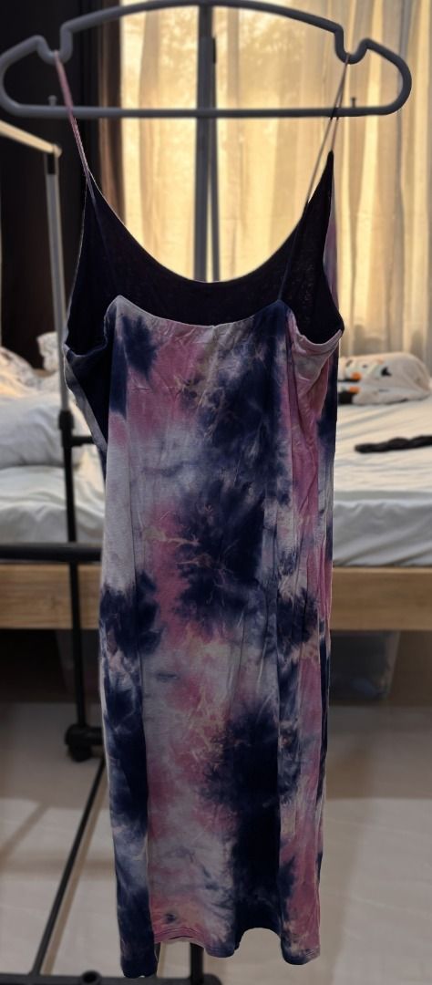Tie-dye Spaghetti Strap Dress (body hugging) (Category: Dresses) located in Mandaue City. Submitted by jbstl (Listing ID 1460602958, Image 3). Description: - Cute tie-dye dress with spaghetti straps - Pink, blue, and white tie-dye pattern - Slip dress style - Great for casual wear or layering - Comfortable fabric - Ready for a new home - Size M (based on tag) - Personal preloved (bought online), please manage expectation -No rush shipment (schedu