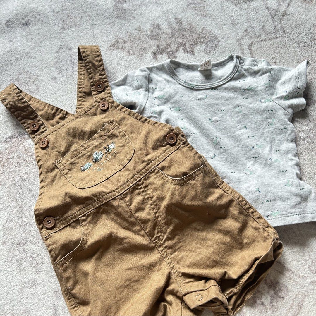 Tiny Button Overall (Category: Babies & Kids Fashion) located in Tangkak. Submitted by cherrydmoment (Listing ID 1460514933, Image 2). Description: Tiny Button Overall in size 6/12 months (UNISEX) Retail price was RM99 and it is still available in Tiny Button stores, only want to let go for RM35 only My baby only wore it once, doesn’t fit him anymore .