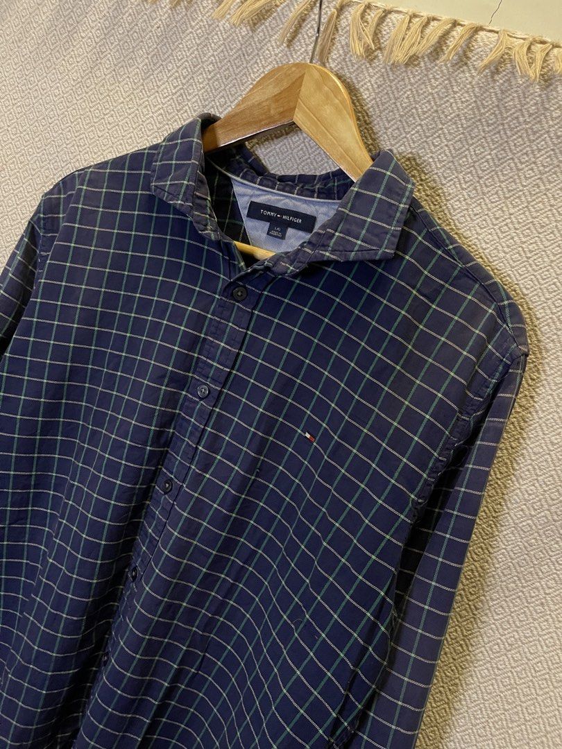 Tommy hilfiger checkered buttondown (Category: Tshirts & Polo Shirts ) located in Manila. Submitted by hypestock_mnl (Listing ID 1460567320, Image 2). Description: - stylish - perfect for casual wear - great fit - in good condition - minimal signs of usage - 9/10 - money worth! - see pics for details/issue.