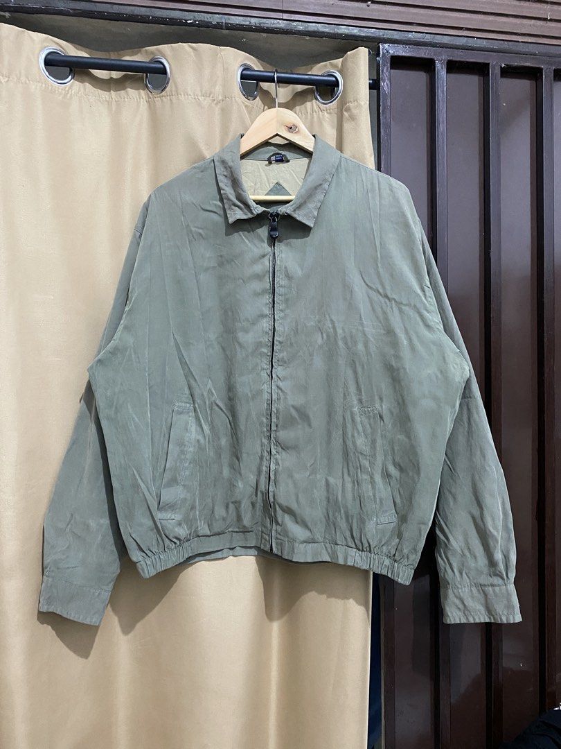 Trader Bay Harrington Jacket (Category: Coats, Jackets and Outerwear) located in Cabanatuan. Submitted by jamaicac (Listing ID 1460511587, Image 1). Description: moss green size Large 24/27 boxy type .