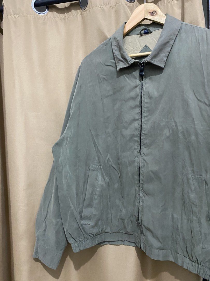 Trader Bay Harrington Jacket (Category: Coats, Jackets and Outerwear) located in Cabanatuan. Submitted by jamaicac (Listing ID 1460511587, Image 2). Description: moss green size Large 24/27 boxy type .