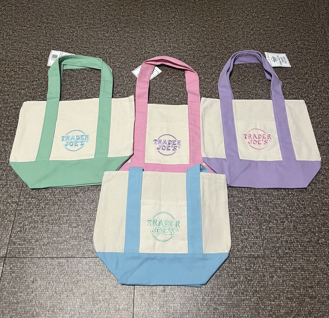 Trader Joe’s Mini Pastel Tote Bag (Category: Tote Bags) located in Taguig. Submitted by ryv0.o (Listing ID 1460623774, Image 1). Description: Trader Joe’s Mini Pastel Tote Bag - Bought from Trader Joe’s - Authentic MOD: Lalamove/J&T MOP: GCash.