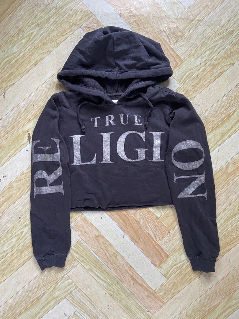 true religion crop hoodie (Category: Others Tops) located in Sorsogon. Submitted by okkinsorenid (Listing ID 1460524772, Image 1). Description: 22.5x17 as new.