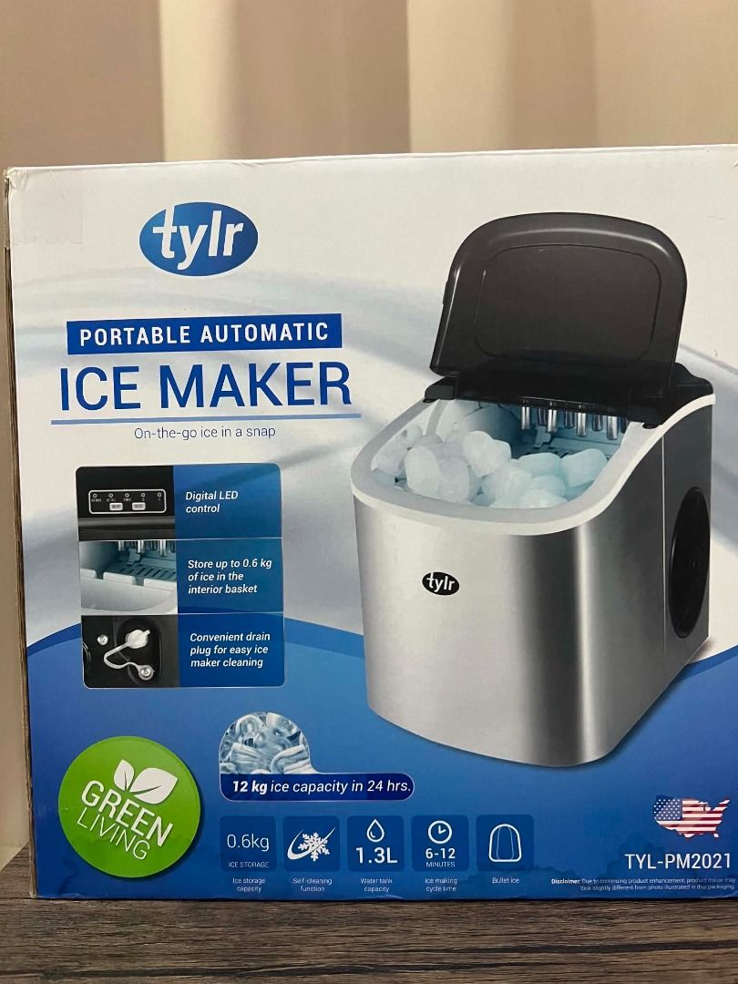 TYLR Portable Automatic Ice Maker T-YL-PM2021 (Category: Other Kitchen Appliances) located in Mexico. Submitted by kandrewgs97231 (Listing ID 1460713992, Image 2). Description: - TYLR Portable Automatic Ice Maker - Produces 12 kg of ice in 24 hours - 1.3L water tank capacity - Comes with ice scoop and basket - Easy to operate - Perfect for parties or everyday use Good As New, Used 2x RUSH!!.