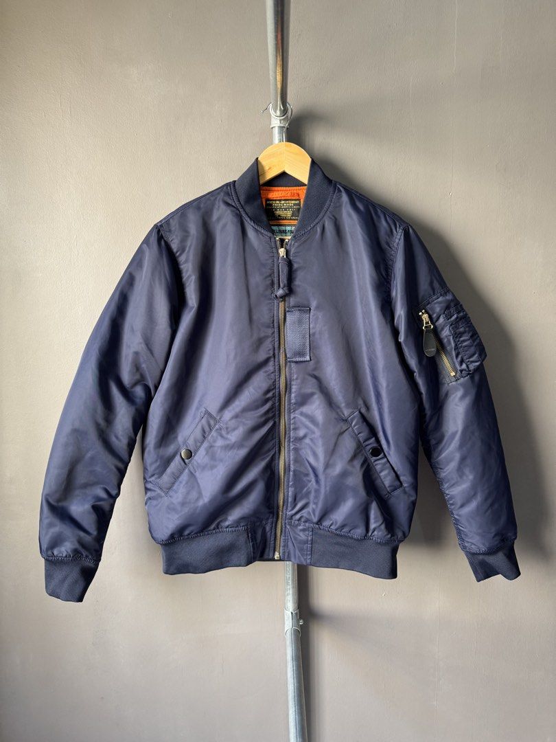 Unclefu - Military Bomber Jacket (Category: Coats, Jackets and Outerwear) located in Cabuyao City. Submitted by _streetflavor (Listing ID 1460537915, Image 1). Description: Unclefu - Military Bomber Jacket Excellent Size: fits medium Length: 25.5 Width: 22.5 -899 pesos Dm.