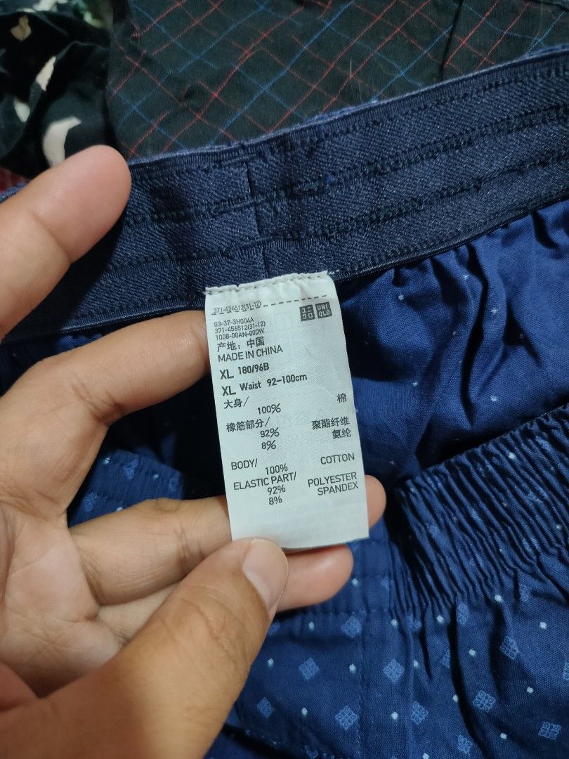 Uniqlo Woven Small Patterned Trunks (Category: Shorts) located in Ilagan. Submitted by judzkulot (Listing ID 1460683060, Image 2). Description: 📢📢📢NEW COLLECTIONS📢📢📢 💥💥SELECTED BRANDED UKAY💥💥 💥Used but not abused 💥 With signs of use and minimal flaws 💥Please check each photo carefully for the item's condition 💥Manage your expectations kase ukay po ito ❌BAWAL NA BAWAL SA MASELAN😉 Size : XL on tag (34-36 W') As new condition 📌Please