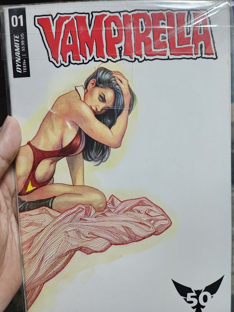 Vampirella Comic Books Set Lot - Issues 01, 02, 04, 50 (Category: Comics & Manga) located in Taguig. Submitted by gowilliam.767 (Listing ID 1460517445, Image 3). Description: - Lot of 4 Vampirella comic books - Includes issues: 01, 02, 04, and 50 - Published by Dynamite Entertainment - Rated Teen+ - Great for any Vampirella collector or fan!.