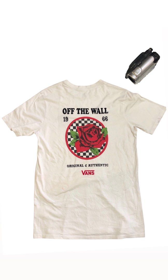 VANS CHECKERED ROSE GRAPHIC 1966 (Category: Tshirts & Polo Shirts ) located in Manila. Submitted by thriftlangs_ig (Listing ID 1460689921, Image 2). Description: check the details, issue sa last price.