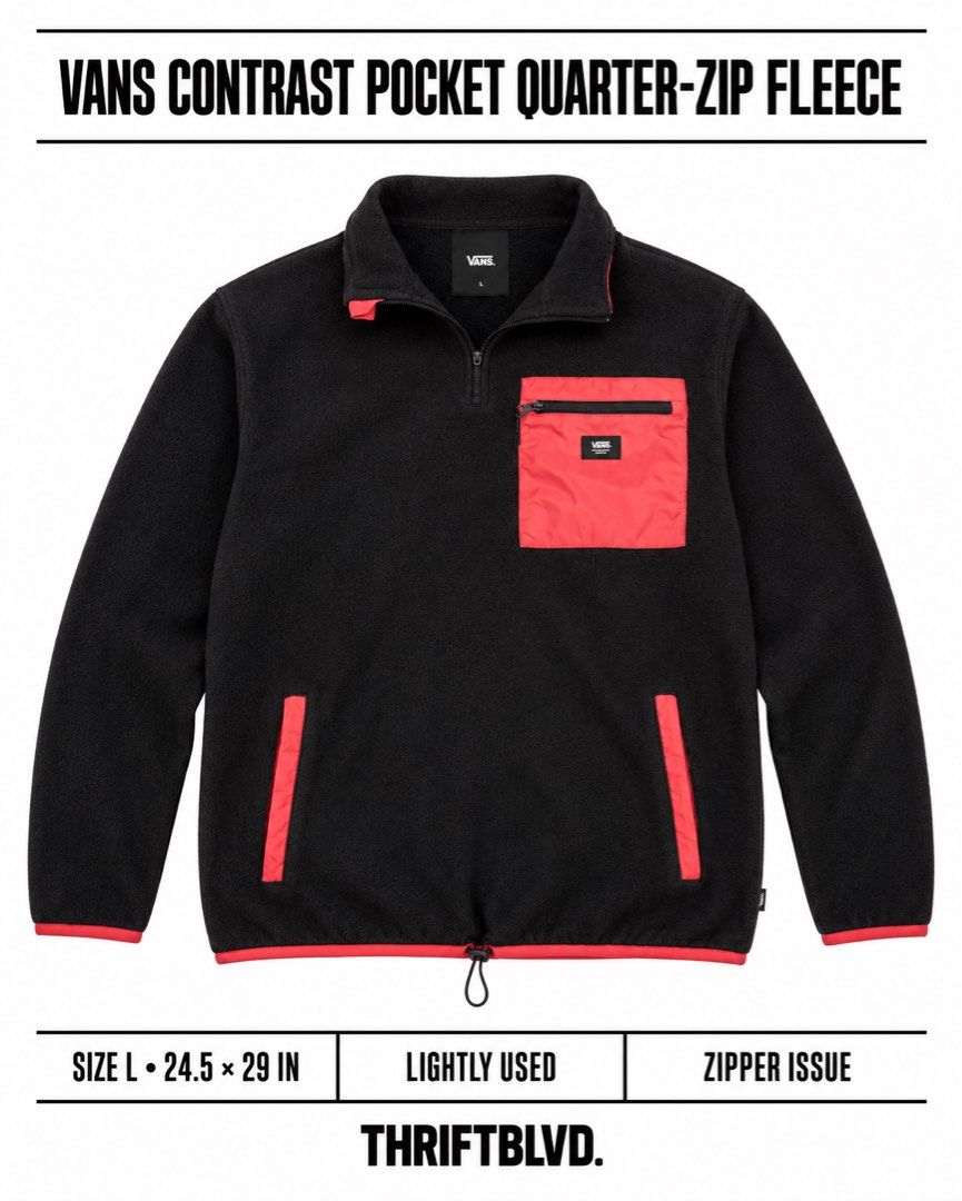 Vans quarter zip (Category: Coats, Jackets and Outerwear) located in Bulacan. Submitted by thriftblvd. (Listing ID 1460678351, Image 1). Description: .