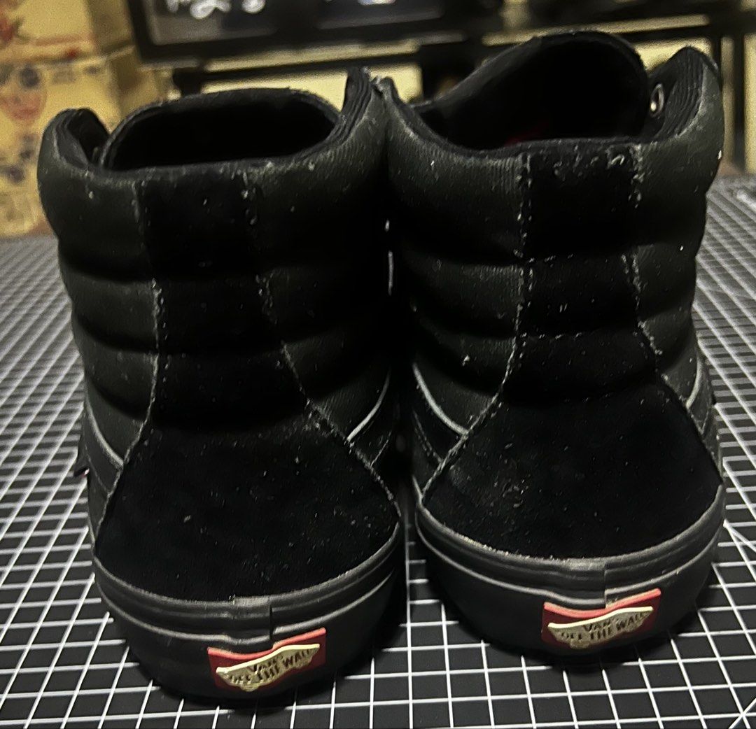 Vans Sk8 Hi Pro Blackout (Category: Sneakers) located in Meycauayan. Submitted by trinidad_trading (Listing ID 1460644642, Image 3). Description: Vans Sk8 Hi Pro Blackout Size 10 Mens 43 Condition 9/10 Price 3,500+Shipping Fee.