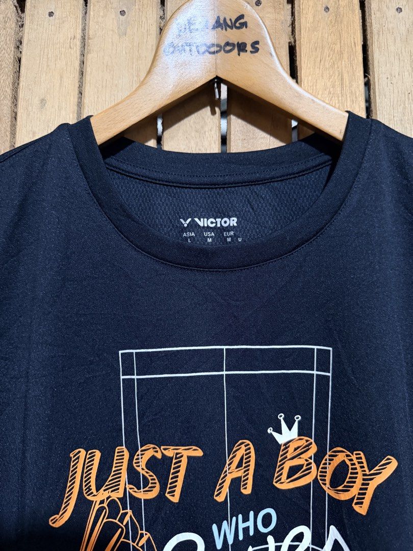Victor Perfect Dry Shirt (Category: Activewear) located in Maramag. Submitted by ghab82885 (Listing ID 1460520449, Image 3). Description: Victor Perfect Dry Shirt Good as new condition no issue Size Large W20.5” x L27.5” 350 Only.