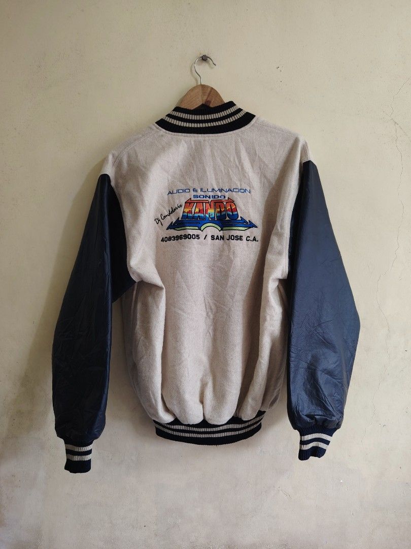 Vintage 80's Varsity Promo Jacket (Category: Coats, Jackets and Outerwear) located in Manila. Submitted by unlithriftsouth (Listing ID 1460572049, Image 2). Description: DIMES : 23 X 27 ISSUE : CHECK LAST PIC.