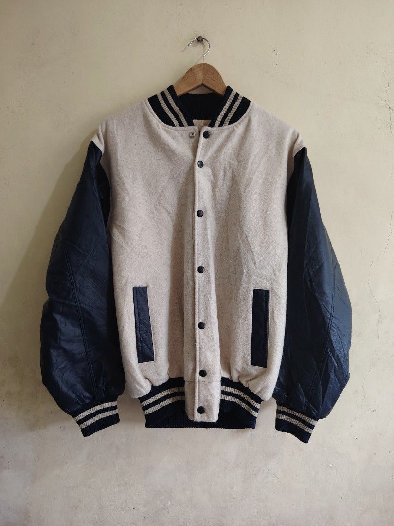 Vintage 80's Varsity Promo Jacket (Category: Coats, Jackets and Outerwear) located in Manila. Submitted by unlithriftsouth (Listing ID 1460572049, Image 1). Description: DIMES : 23 X 27 ISSUE : CHECK LAST PIC.