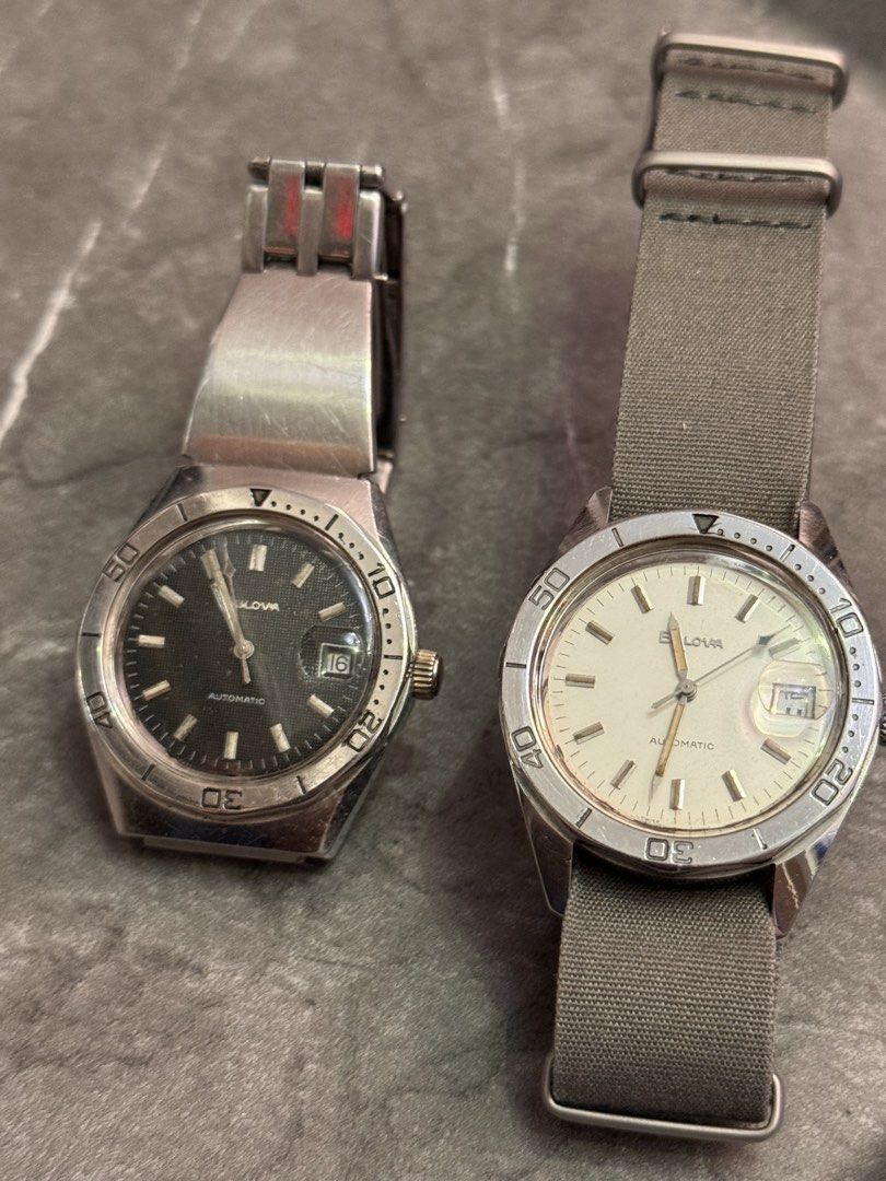 Vintage bulova diver （分類：手錶）位於 Hong Kong。 由 pl_jumti 提交（商品編號 1460520138，圖片 3）。簡介： Vintage bulova diver black & white $3500 for 2 不散買。
