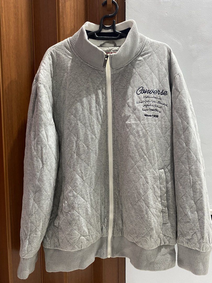 Rare Vintage Converse Quilted Zip-up Jacket (Category: Coats, Jackets and Outerwear) located in Cavite. Submitted by lovedbyniz (Listing ID 1460554028, Image 1). Description: • condition: 10/10 - has tags, original! - working and smooth zipper - just needs wash • dimes: width - 24 in, length - 29 • material: heavy quilted cotton • mode of payment: gcash/maribank • mode of delivery: jnt/lalamove (around cavite) adidas nike puma asics dunlop polo r