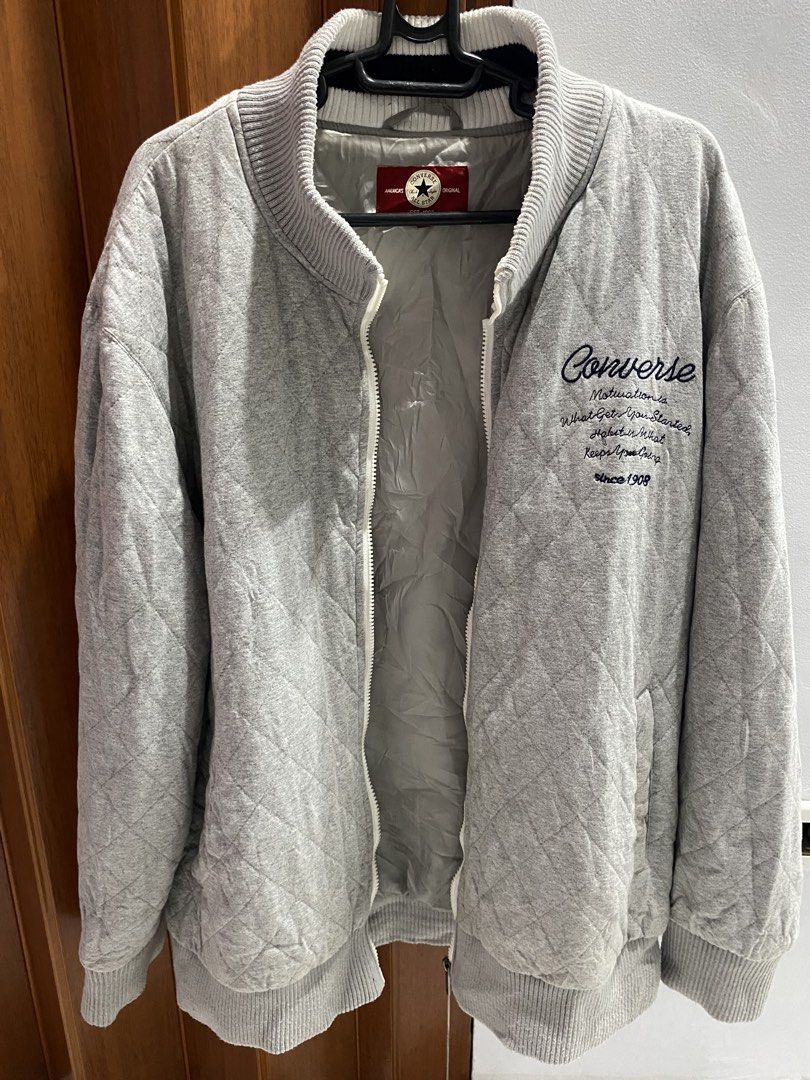 Rare Vintage Converse Quilted Zip-up Jacket (Category: Coats, Jackets and Outerwear) located in Cavite. Submitted by lovedbyniz (Listing ID 1460554028, Image 3). Description: • condition: 10/10 - has tags, original! - working and smooth zipper - just needs wash • dimes: width - 24 in, length - 29 • material: heavy quilted cotton • mode of payment: gcash/maribank • mode of delivery: jnt/lalamove (around cavite) adidas nike puma asics dunlop polo r