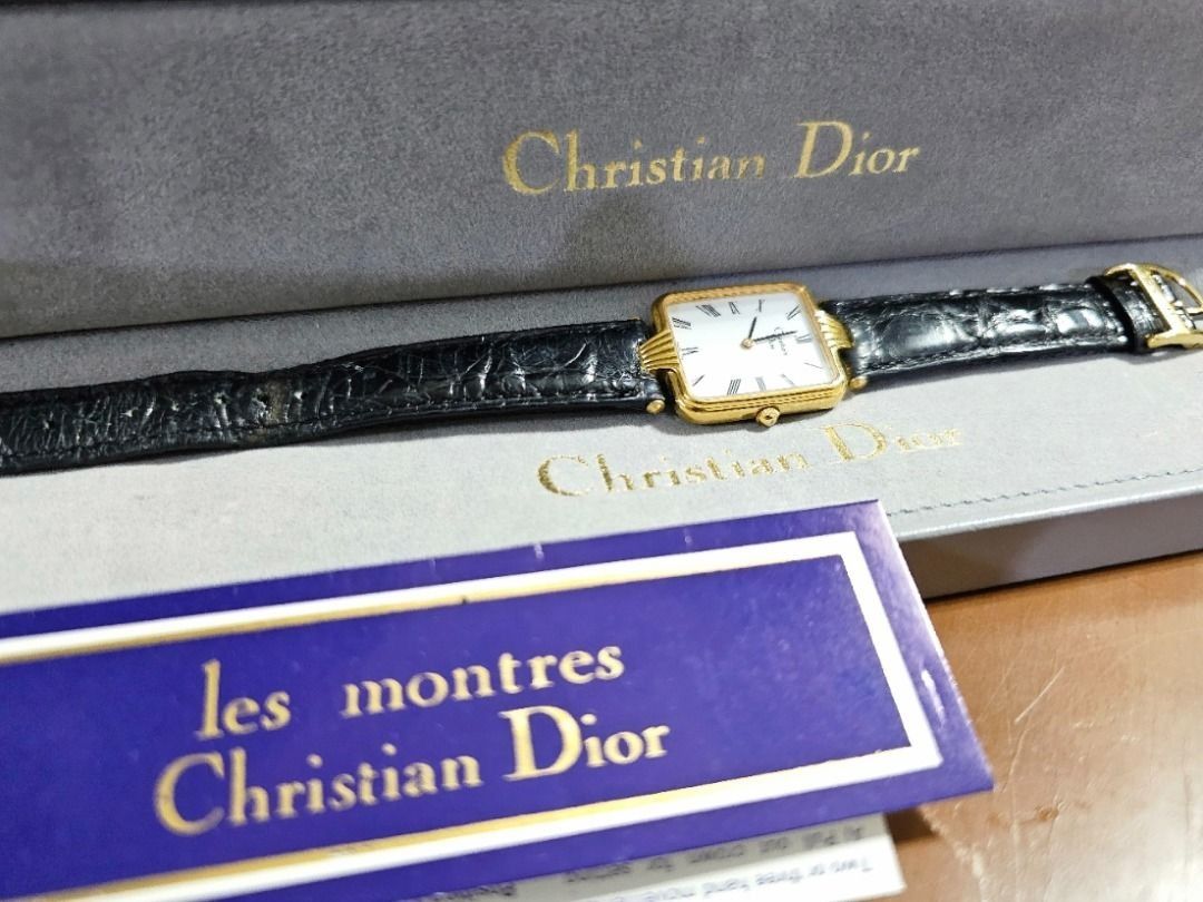 Vintage Dior Tank Watch Leather Strap (Category: Luxury Watches) located in Caloocan City. Submitted by yatsbatoyskie (Listing ID 1460708221, Image 1). Description: Original Vintage Christian Dior Tank Watch Complete with box and manual in very good condition meetup or via lalamove.