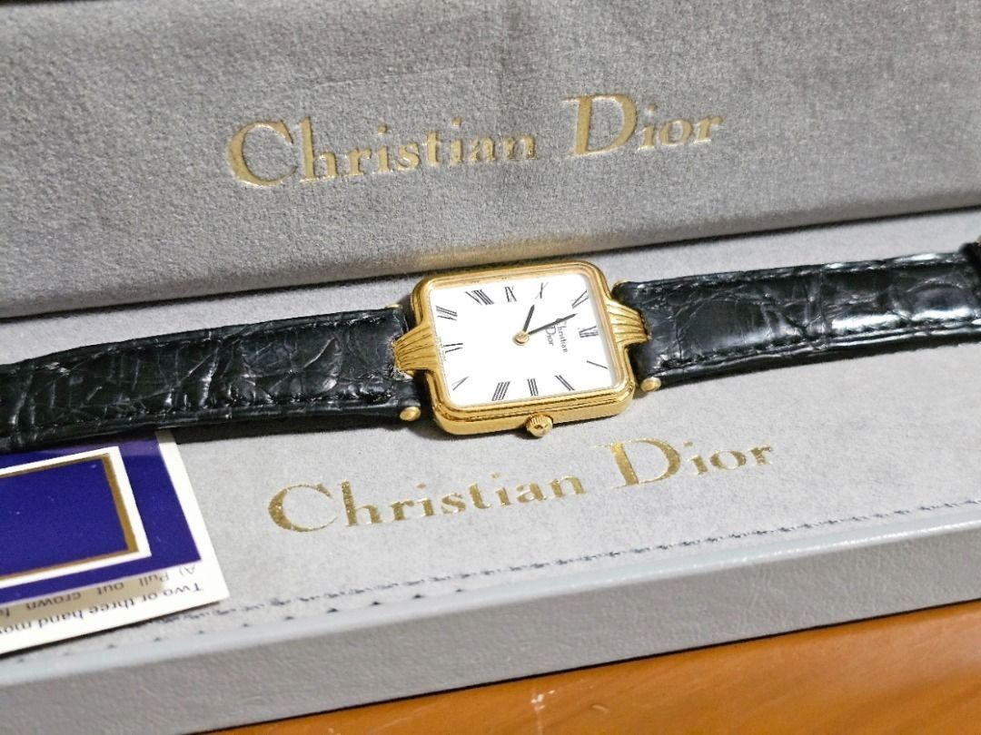 Vintage Dior Tank Watch Leather Strap (Category: Luxury Watches) located in Caloocan City. Submitted by yatsbatoyskie (Listing ID 1460708221, Image 2). Description: Original Vintage Christian Dior Tank Watch Complete with box and manual in very good condition meetup or via lalamove.
