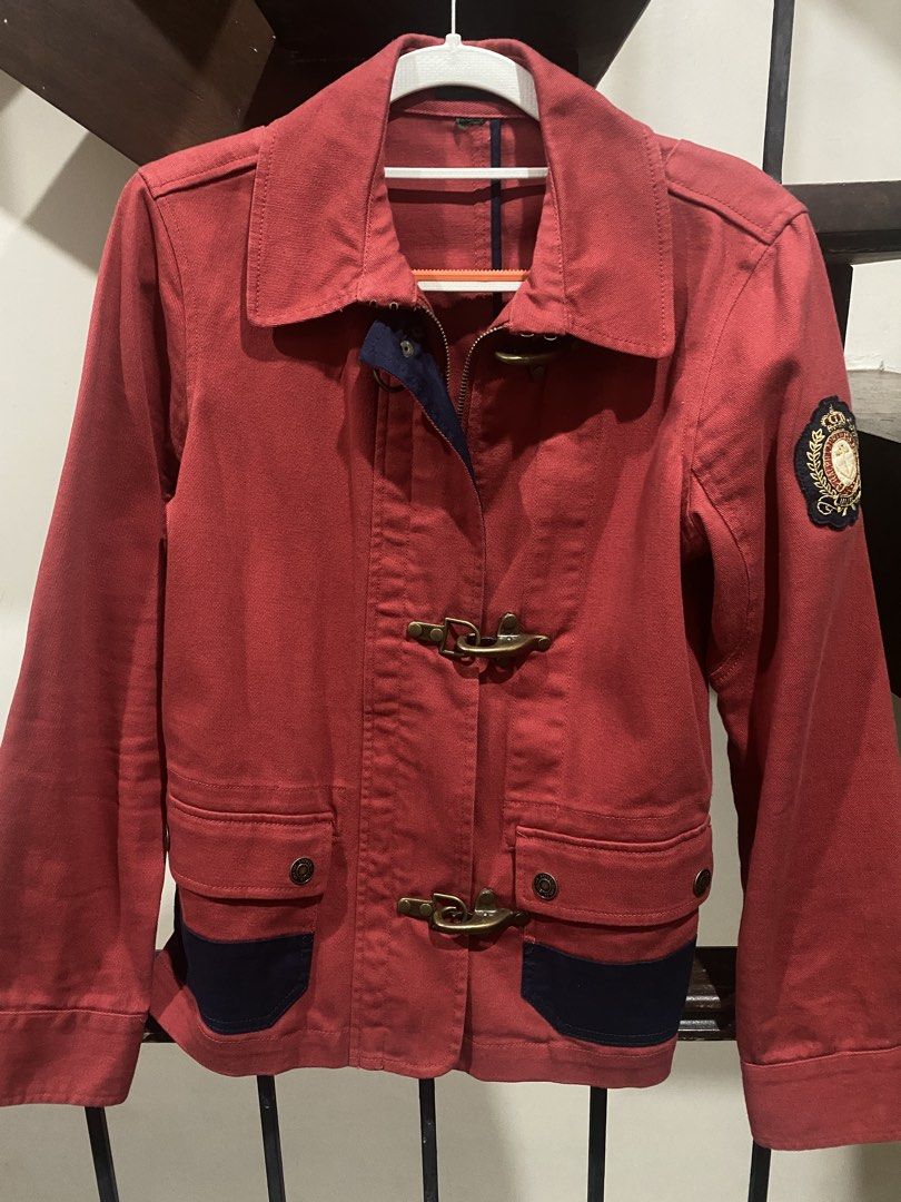 Vintage Ralph Lauren Red Fireman Clasp Jacket (Category: Coats, Jackets and Outerwear) located in Manila. Submitted by gelsstuff (Listing ID 1460655242, Image 1). Description: Last photo is me wearing it, I am 5’5 145lbs .