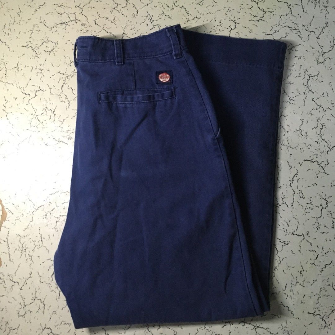 Vintage Red Kap Work Pants Navy Blue (Category: Trousers) located in Cabuyao City. Submitted by ricomalic (Listing ID 1460677617, Image 1). Description: Vintage navy blue Red Kap work pants. still in good condition. Simple workwear style, easy to pair with casual fits. Dimes : 32Wx38L 📍 Meet-up near Mamatid 📦 Delivery via J&T 💳 Payment first / + sf (No Return, No Exchange) 📝 Rfs: Decluttering 📩 Dm me for more details! Negotiable sa sure buye