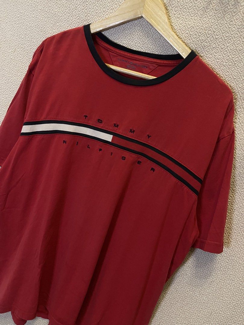 Vintage Tommy hilfiger ringer tee (Category: Tshirts & Polo Shirts ) located in Manila. Submitted by hypestock_mnl (Listing ID 1460529392, Image 2). Description: - stylish - perfect for casual wear - great fit - in good condition - minimal signs of usage - 9/10 - money worth! - see pics for details/issue.