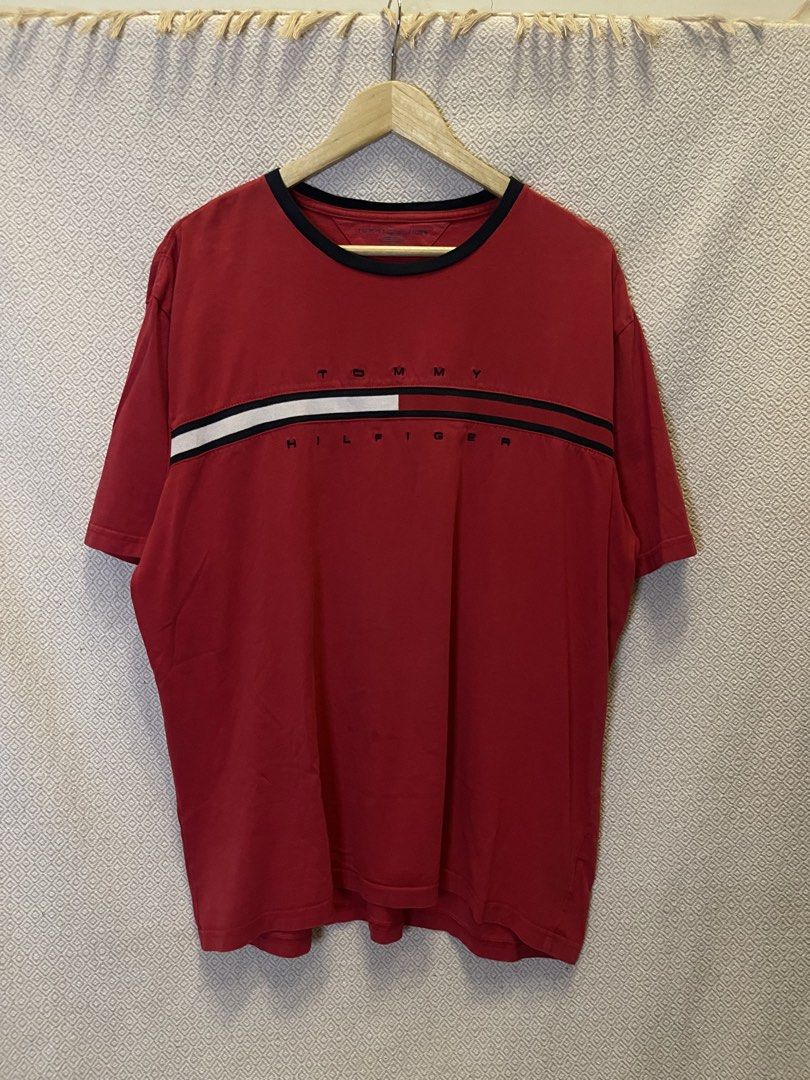 Vintage Tommy hilfiger ringer tee (Category: Tshirts & Polo Shirts ) located in Manila. Submitted by hypestock_mnl (Listing ID 1460529392, Image 1). Description: - stylish - perfect for casual wear - great fit - in good condition - minimal signs of usage - 9/10 - money worth! - see pics for details/issue.