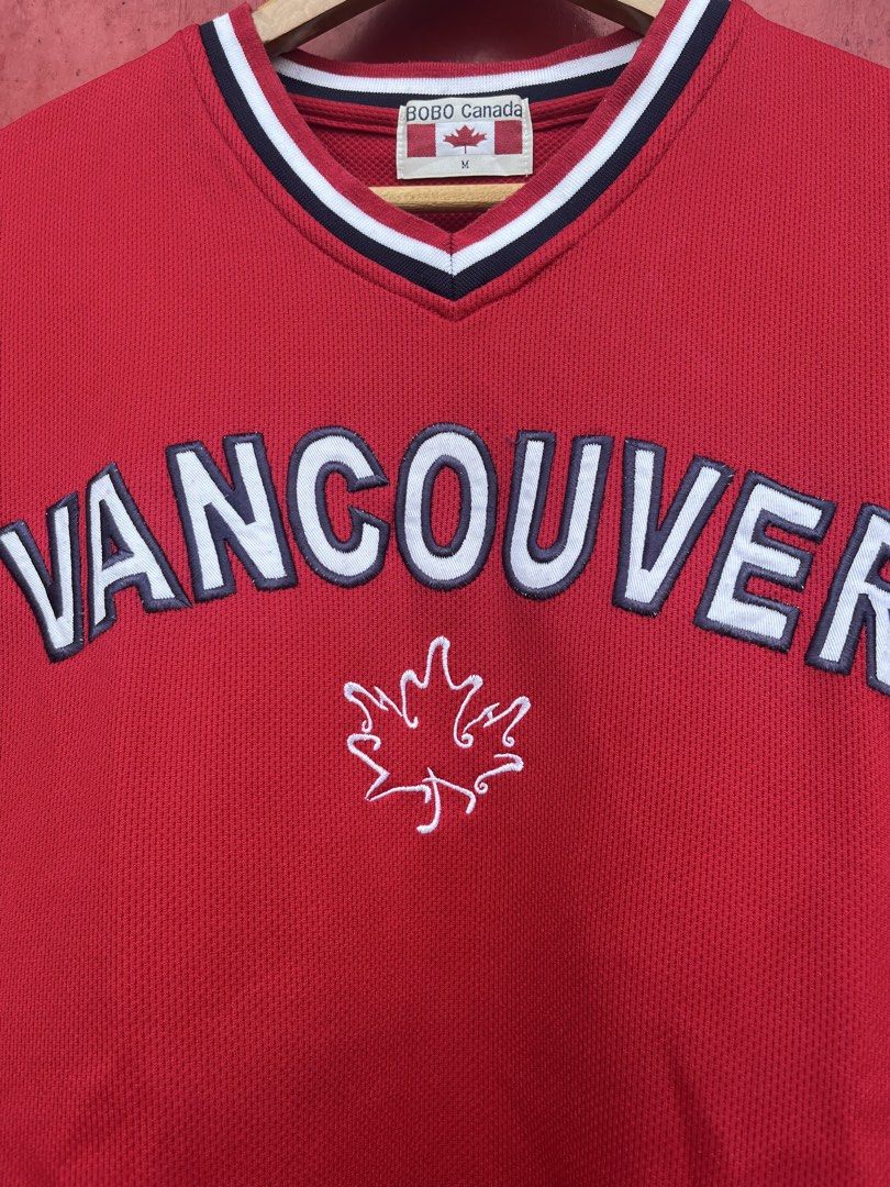 Vintage Vancouver Canada Jersey (Category: Tshirts & Polo Shirts ) located in Cavite. Submitted by thriftniowen (Listing ID 1460677382, Image 2). Description: Vintage Vancouver Canada Jersey Size Medium Chest 24 Length 28 Condition: great Flaws: minimal lints.