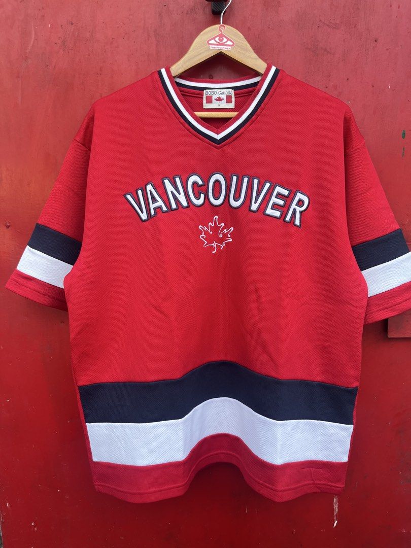 Vintage Vancouver Canada Jersey (Category: Tshirts & Polo Shirts ) located in Cavite. Submitted by thriftniowen (Listing ID 1460677382, Image 1). Description: Vintage Vancouver Canada Jersey Size Medium Chest 24 Length 28 Condition: great Flaws: minimal lints.
