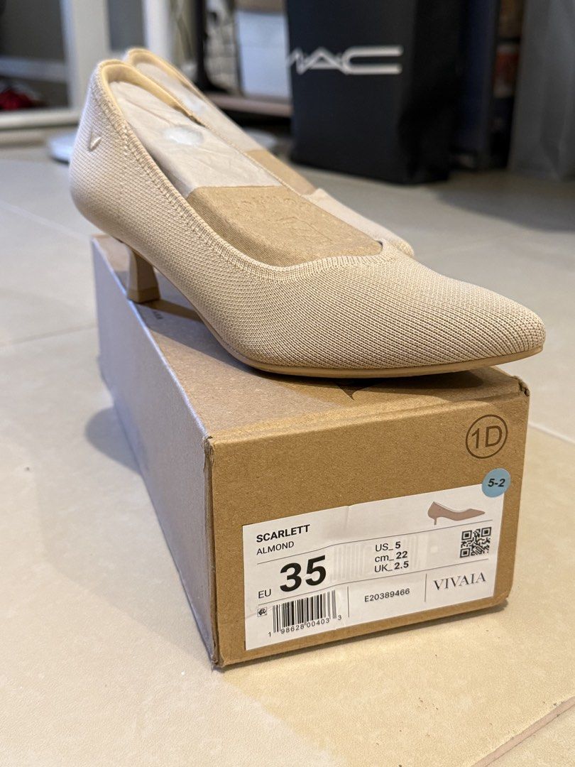 Vivaia Scarlett Kitten Heels - 35 (Category: Heels) located in Caloocan City. Submitted by laiza18 (Listing ID 1460575913, Image 1). Description: Vivaia Scarlett Kitten Heels in Almond. Size 35. Used only twice, then stored back to its original box. Negotiable. .