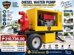 WATER PUMP "5HP MOBILE DIESEL" WHEEL TRAILER TYPE (Category: Industrial Equipment) located in Pasig City. Submitted by ernalyn.22 (Listing ID 1460587660, Image 1). Description: GHW 5HP MOBILE DIESEL WATER PUMP – FOUR-WHEEL TRAILER TYPE Heavy-Duty | High-Flow | Mobile | Reliable Powerful, portable, and built for demanding water-management operations, the GHW 5HP Single-Cylinder Diesel Water Pump is designed for rapid water transfer, irrigation, dr