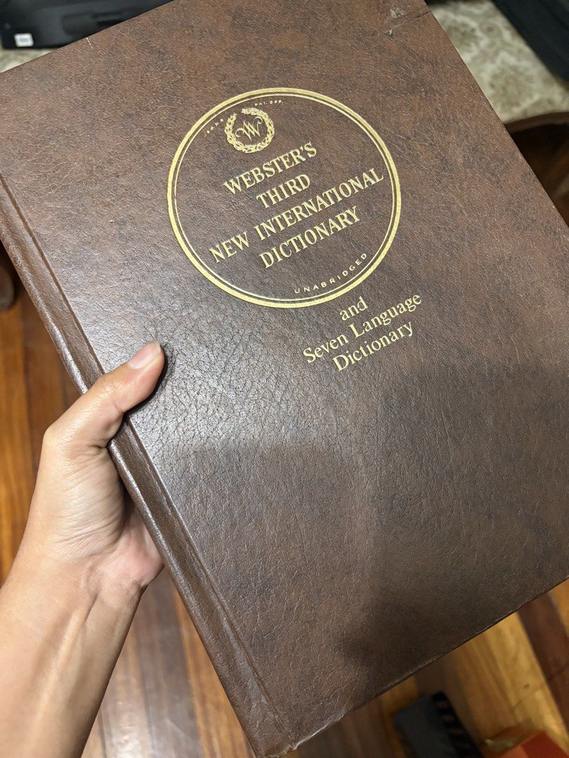 Webster's Third New International Dictionary Unabridged Set (Category: Assessment Books) located in Meycauayan. Submitted by treizie (Listing ID 1460511036, Image 2). Description: - Complete set of Webster's Third New International Dictionary - Includes a Seven Language Dictionary - Substantial, comprehensive reference books - Ideal for students, researchers, and word enthusiasts - Genuine G&C Merriam Co. editions.