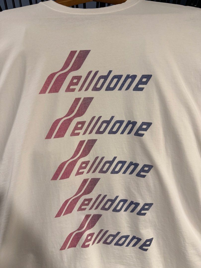Welldone multiple logo (Category: Tshirts & Polo Shirts ) located in Santa Rosa. Submitted by rgnrvn300 (Listing ID 1460682186, Image 2). Description: Welldone multiple logo Price: 500 Size: L Width: 22 Length: 27 Color rate: 10/10 Condition: 9/10 Issue: none Shipping thru J&T.