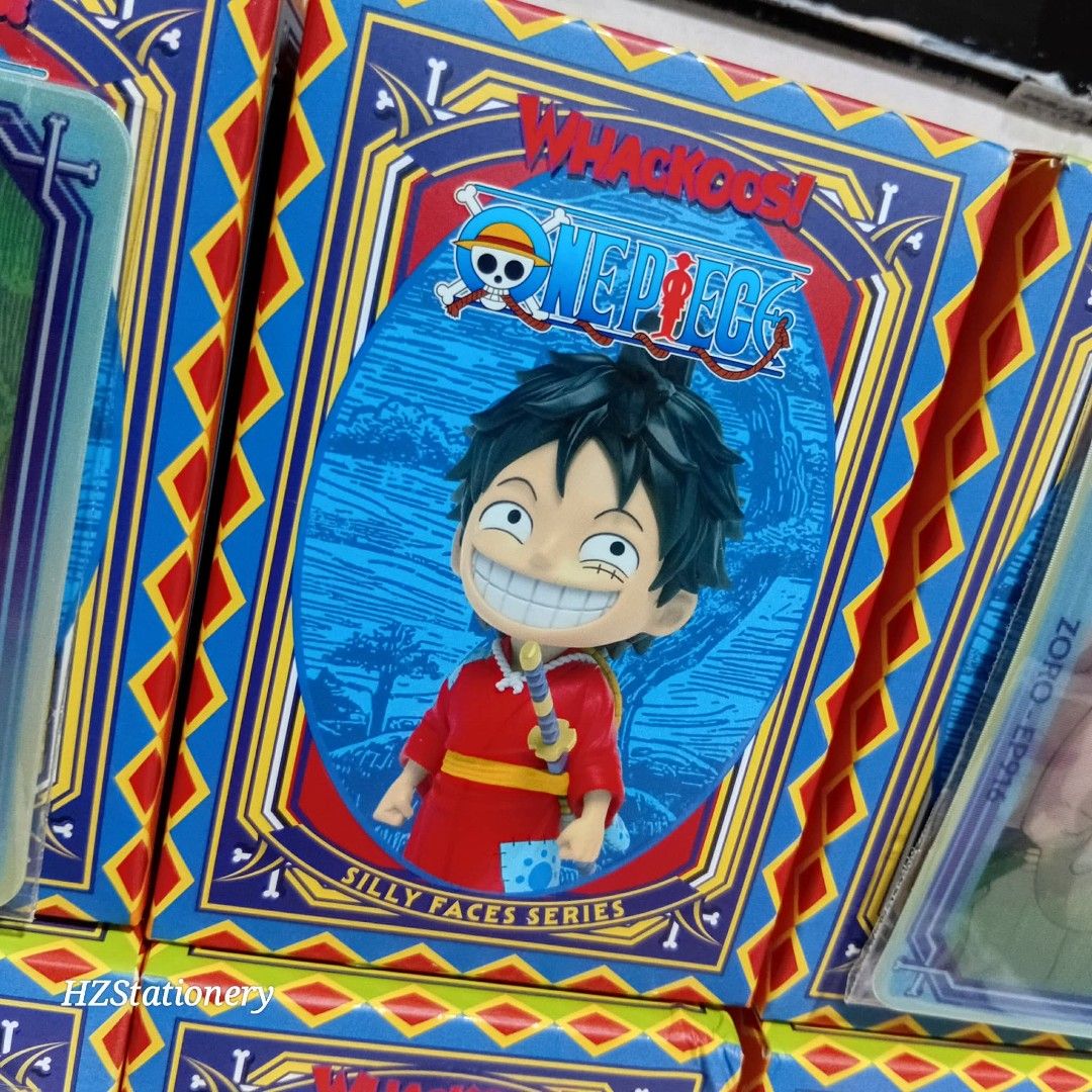 Whackoos! One Piece Silly Faces Series Figure Toy (Category: Figurines & Statues) located in Manila. Submitted by hzdeclutterstuffscollectionsph (Listing ID 1460686863, Image 1). Description: 🔴pls send 📩 sa blue app 👉HZ STATIONERY due to reply limit ni car0 ‼️ see price sa 2nd pic • BRANDNEW • AUTHENTIC✨️ •Blind box products are SOLD AS IS. 📏Size: approx. 4-4.5" tall 📍PASIG NO COD CASH on pick up/ G•cash SPX / LALAMOVE.