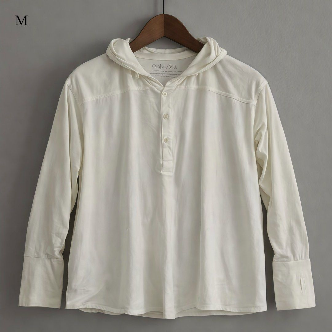 White Hoodie Shirt Size M (Category: Coats, Jackets and Outerwear) located in Manila. Submitted by chyo.se (Listing ID 1460695721, Image 1). Description: 𑣲⋆ brand new 𑣲⋆ premium 𑣲⋆ on hand 𑣲⋆ ready to deliver & ship 💵 : gcash (pf) or cash (meet up) 🚚 : lalamove, J&T or meet up 📍: gagalangin, tondo manila .