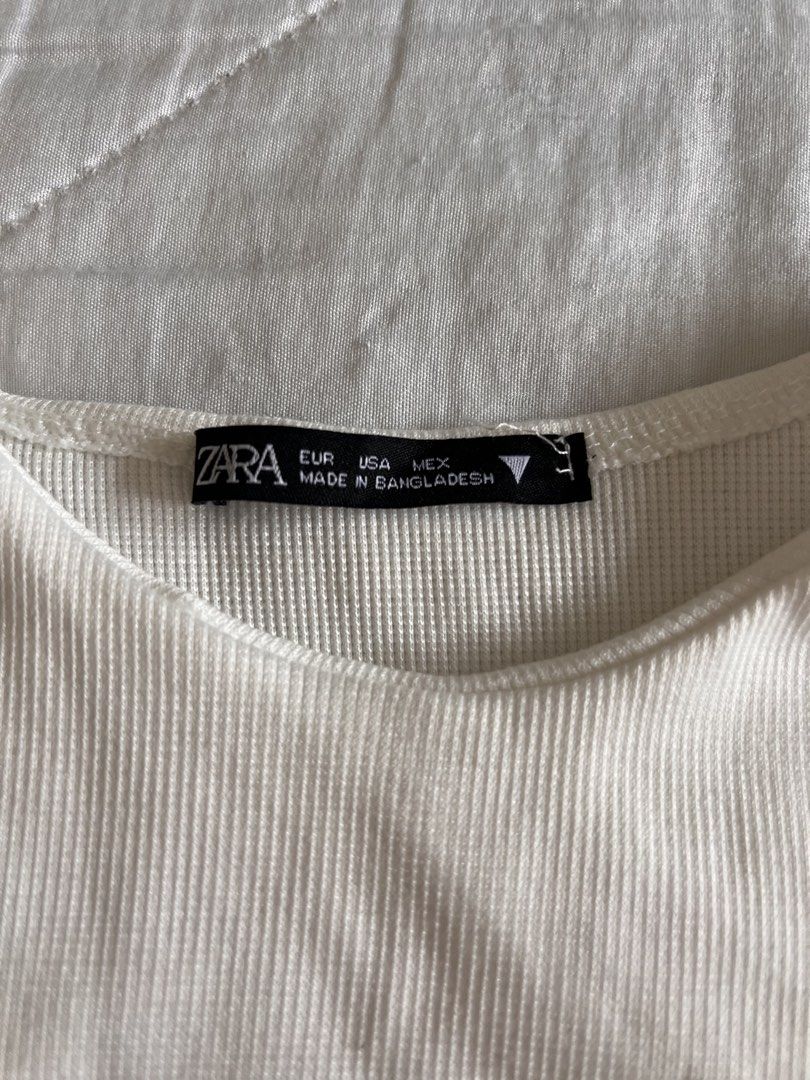 White Zara Long Tank Top (Category: Sleeveless) located in Taguig. Submitted by gingerderp (Listing ID 1460565623, Image 2). Description: Great quality and is such a closet staple! .