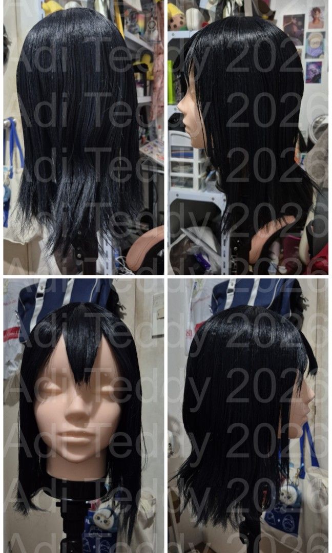 WIGS FOR SALE (Category: Hair) located in Paranaque City. Submitted by kxzumees (Listing ID 1460602535, Image 3). Description: WIGS FOR SALE Brown Daily Wig SP & LP: 200 — Was styled in a half bun — Bangs are Trimmed Kiyoko Shimizu Wig SP & LP: 350 — Was styled before — Needs a wash — Used many times, will disinfect before shipping Dark Blue Lace Front Wig SP & LP: 400 — Bangs are cut — No Flaws.