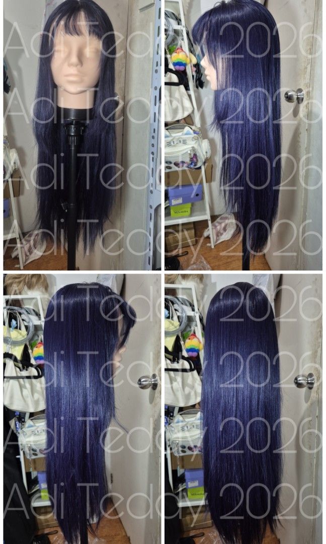 WIGS FOR SALE (Category: Hair) located in Paranaque City. Submitted by kxzumees (Listing ID 1460602535, Image 2). Description: WIGS FOR SALE Brown Daily Wig SP & LP: 200 — Was styled in a half bun — Bangs are Trimmed Kiyoko Shimizu Wig SP & LP: 350 — Was styled before — Needs a wash — Used many times, will disinfect before shipping Dark Blue Lace Front Wig SP & LP: 400 — Bangs are cut — No Flaws.