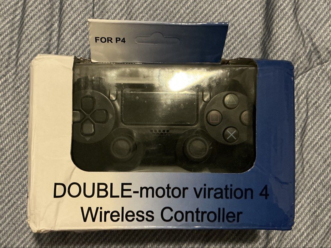 Wireless Controller Double Motor Vibration (Category: Controllers) located in Angeles City. Submitted by twinklee.555 (Listing ID 1460705977, Image 1). Description: - Wireless controller for PS4 -rfs: I got scammed in facebook marketplace, they sent me this. Want to dispose it asap:( .