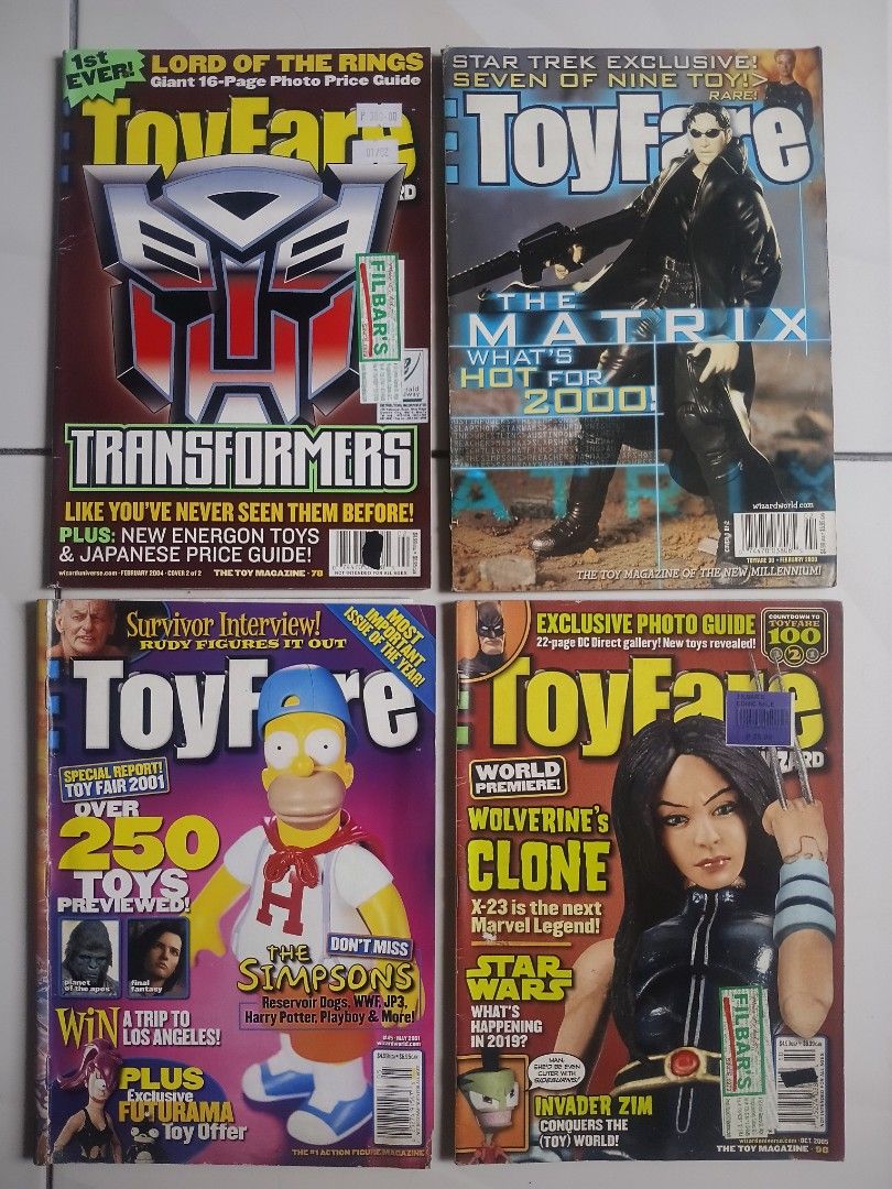 WIZARD and Toy Fare Gaming Magazines (Category: Magazines) located in Quezon City. Submitted by viaramirez (Listing ID 1460510048, Image 2). Description: SOLD AS SET P 400.00 for the 5 magazines Good readable condition, complete pages, shipping or pickup, SF charged to buyer, Commonwealth QC .