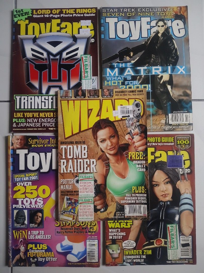 WIZARD and Toy Fare Gaming Magazines (Category: Magazines) located in Quezon City. Submitted by viaramirez (Listing ID 1460510048, Image 3). Description: SOLD AS SET P 400.00 for the 5 magazines Good readable condition, complete pages, shipping or pickup, SF charged to buyer, Commonwealth QC .