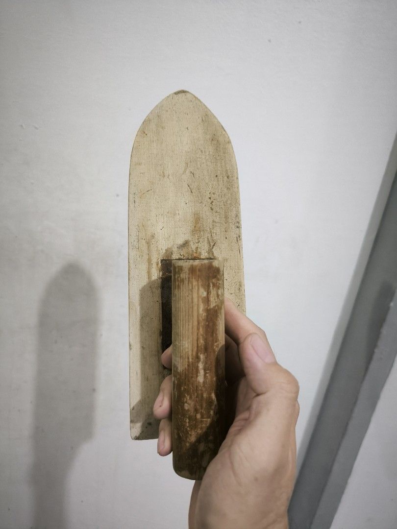 Wooden Handle Trowel for Plastering or Concrete Work (Category: Home Improvement Tools & Accessories) located in Angeles City. Submitted by yellowbrickstore (Listing ID 1460531318, Image 2). Description: - Wooden handle trowel - Ideal for plastering, concrete, and building tasks - Sturdy and comfortable wooden handle - Blade shaped for smooth application - Ready for your next project.