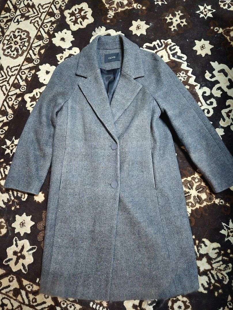 Wool Long Coat (Category: Coats, Jackets and Outerwear) located in Manila. Submitted by oki.ukay (Listing ID 1460525363, Image 3). Description: -Fabric: Polyether 12% Acrylic 9% wool 100% -Best fit med-xl.