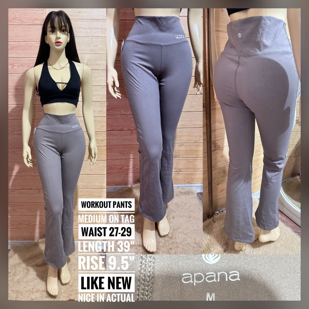 workout pants active wear pants (Category: Activewear) located in Manila. Submitted by annepalanioalfaro (Listing ID 1460524347, Image 2). Description: condition and sizes attached at the photo description, pls read.