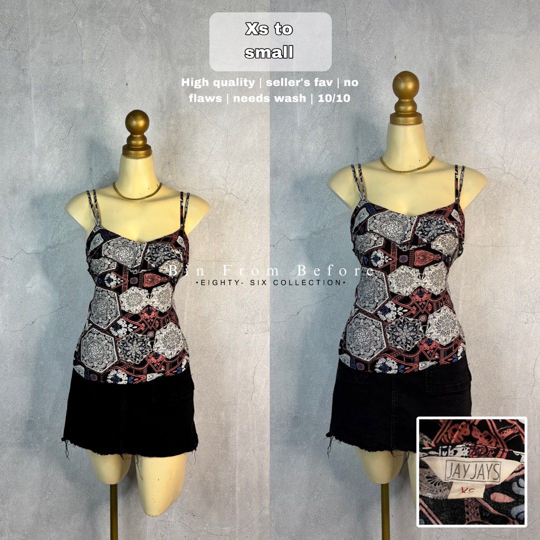 XS TO S SLEEVES TOP (Category: Sleeveless) located in Dagupan City. Submitted by bincloset (Listing ID 1460573069, Image 1). Description: SLEEVELESS TOP✨ XS TO S NO FLAWS - FB Page: Bin from Before | IG: @binfrombefore .