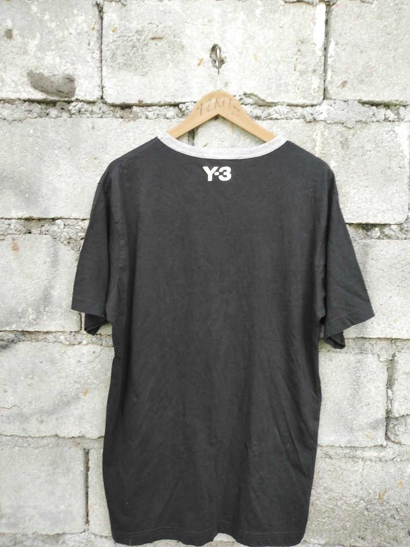 Y3 (Category: Tshirts & Polo Shirts ) located in General Santos City (Dadiangas). Submitted by evolveorrepeat (Listing ID 1460512782, Image 2). Description: Y3 vertical striped front panel tshirt Large on tag Pit to pit 23 L" 29 In very good used condition With sign of usage see photos Color: 9.5/10 Dm to purchase!.