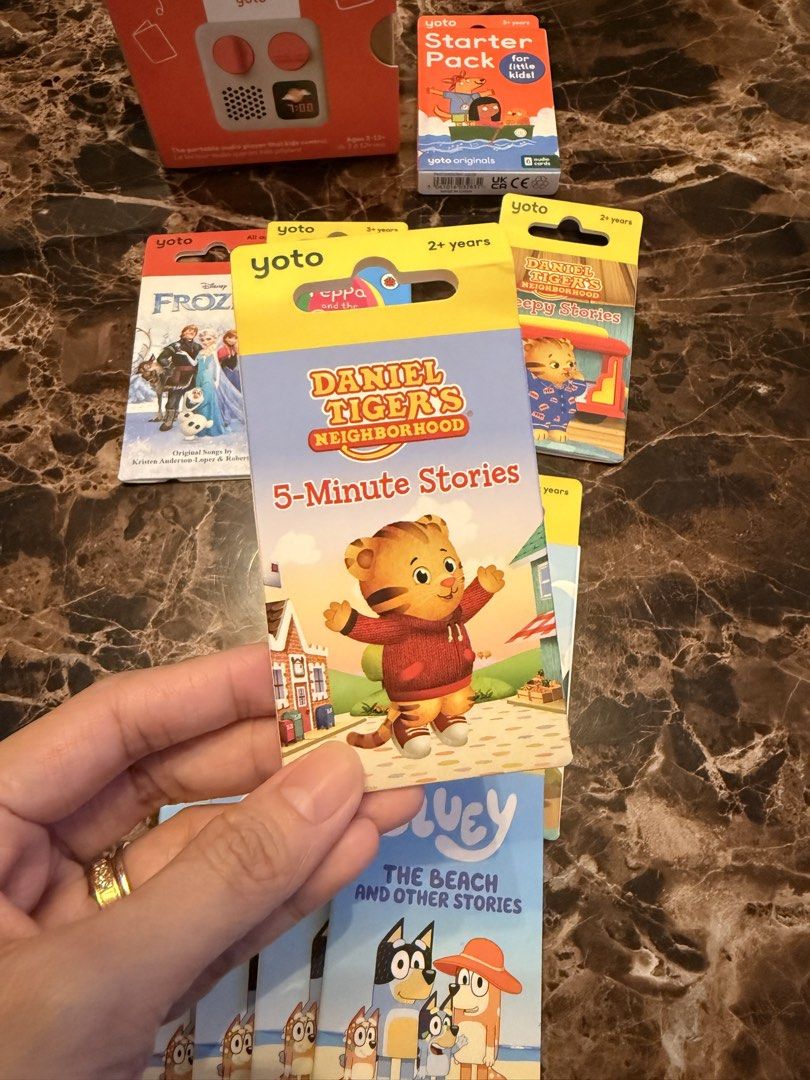Yoto Daniel Tiger's Card (Category: Portable Audio Accessories) located in Muntinlupa City. Submitted by lovelexi4 (Listing ID 1460596705, Image 1). Description: 1,350 each bnew and sealed.