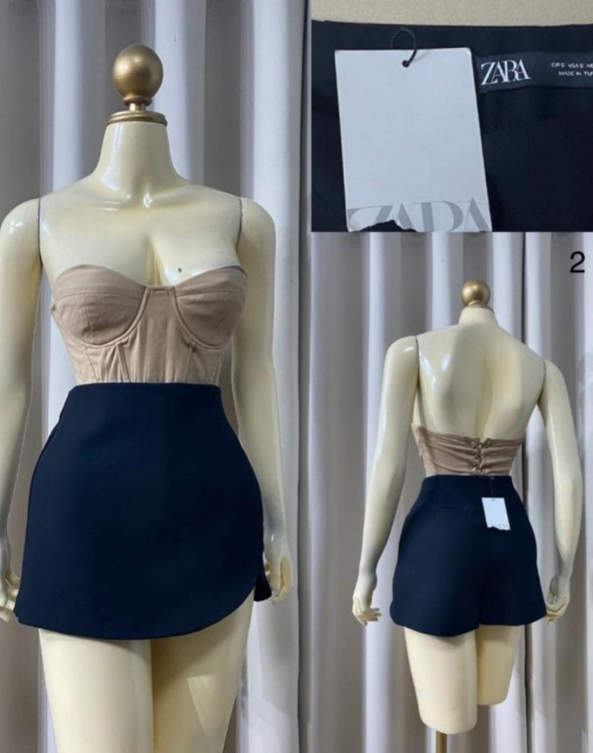 Zara Black High Waisted Shorts (Category: Shorts) located in Antipolo. Submitted by hesedfinds.shop (Listing ID 1460601231, Image 1). Description: - Zara Black High-Waisted Shorts - Size: Small (fits W26-27) - Made in Turkey - Perfect for dressing up or down - A versatile addition to your wardrobe.