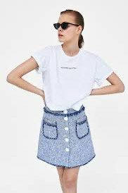 Zara Blue Tweed Button-Front Mini Skirt with Pockets (Category: Skirts) located in Cainta. Submitted by tuessy (Listing ID 1460577411, Image 2). Description: .