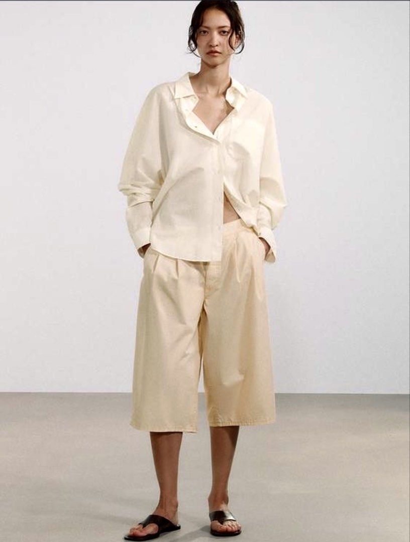 ZARA Butter Yellow Shirt (Category: Coats, Jackets and Outerwear) located in Santa Rosa. Submitted by zrachic (Listing ID 1460639292, Image 3). Description: Price on tag: 2,395 Sale Price: 1,195 only Sizes Available: XS, runs big Can fit to Small to Medium frame.